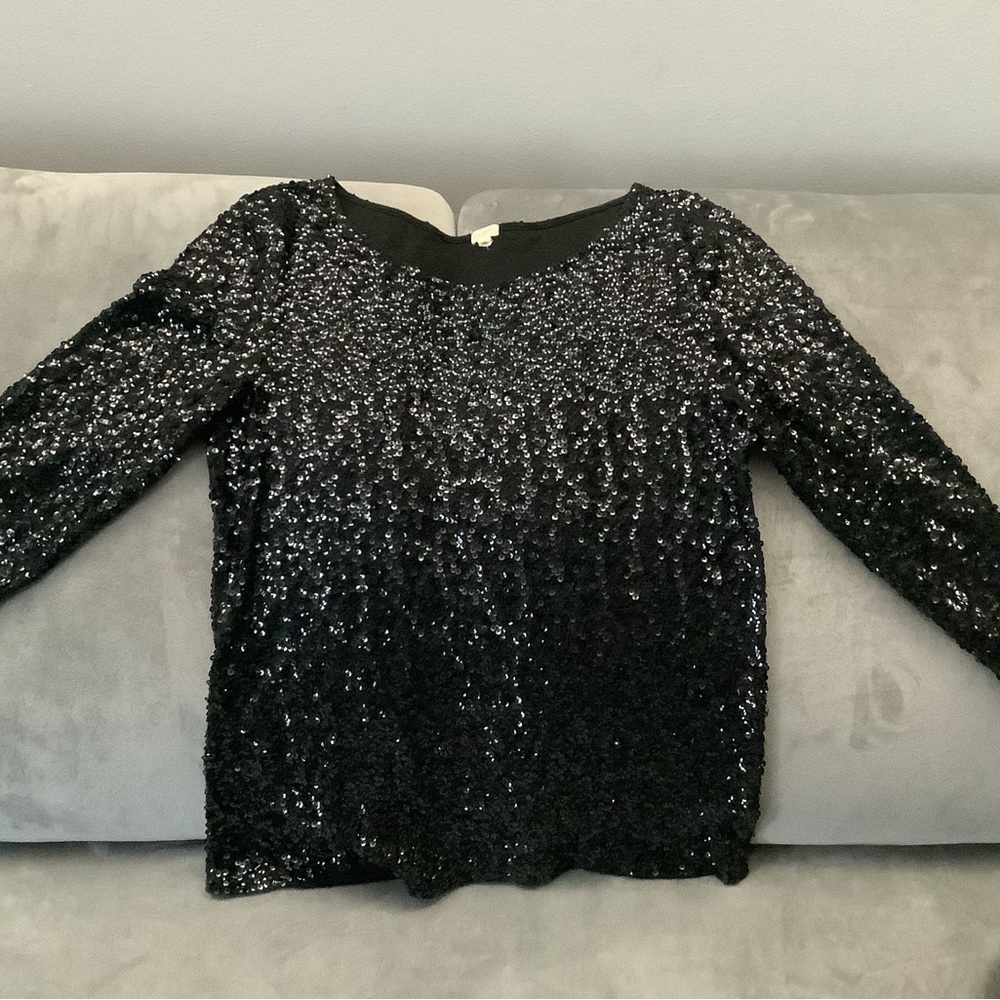 Dressy J. Crew Sequined Top - image 4